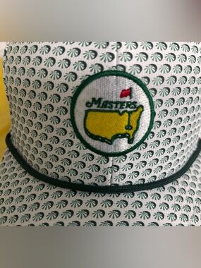 Masters 2026 - White Cap with Yellow Map Patch and Green Trim